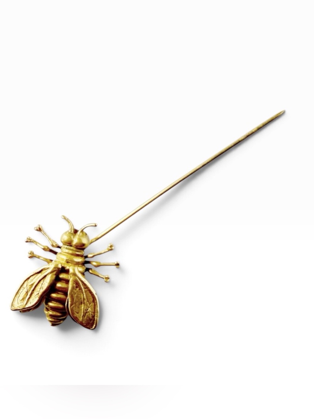 Vintage 1982 MMA Metropolitan Museum of Art Golden Bumblebee Bee Stick Pin